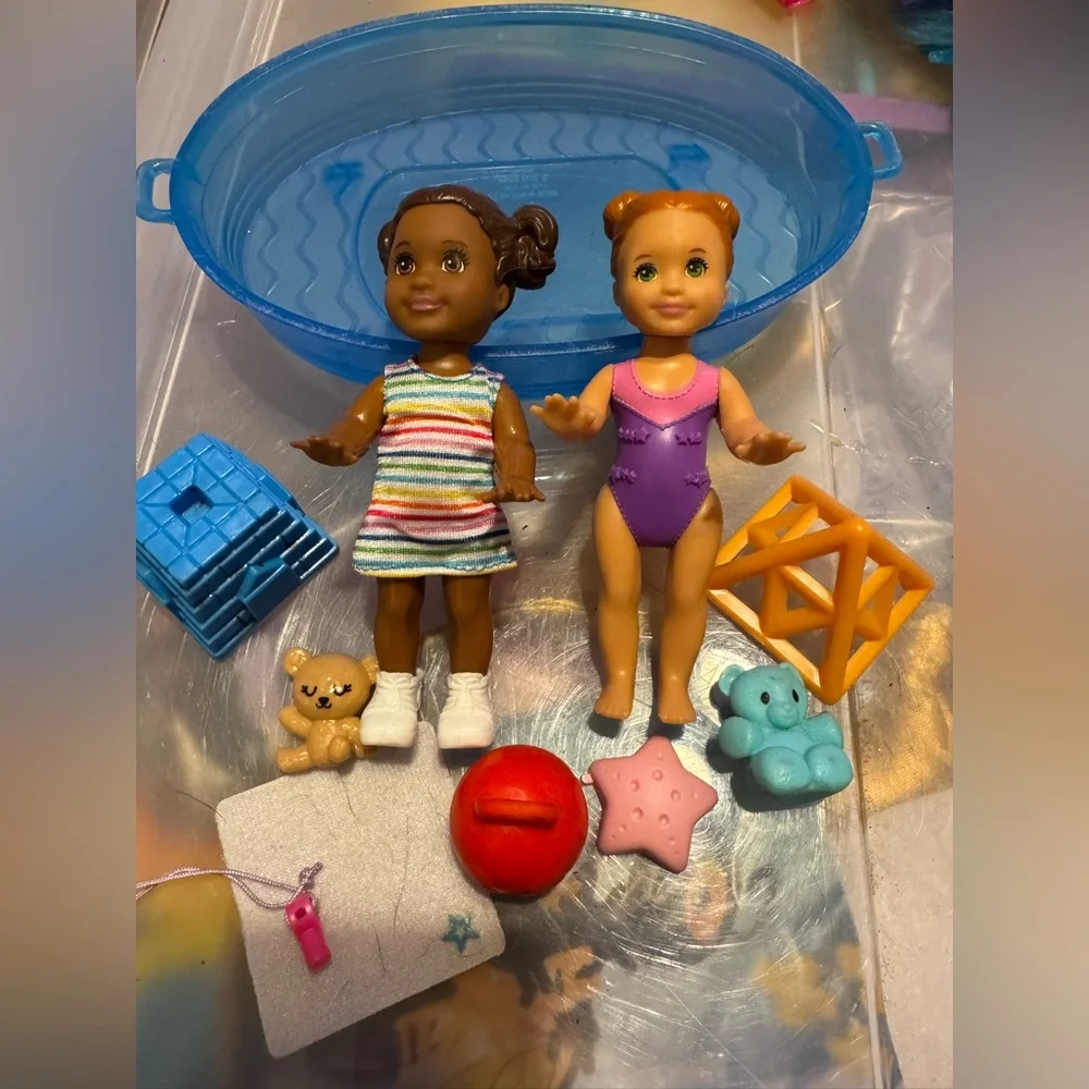 Barbie toddler dolls & beach party playset